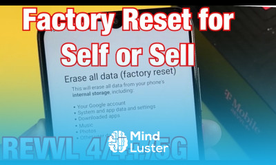 T Mobile REVVL 4 4 5G How to Factory Reset Clean Slate or Selling
