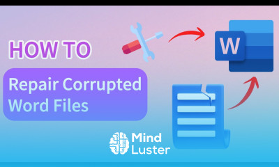 2024 How to Repair Corrupted Word Files