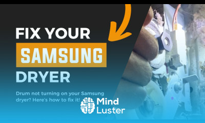 Samsung Dryer Repair Drum Not Turning Idler Pulley Replacement DC93 00634A