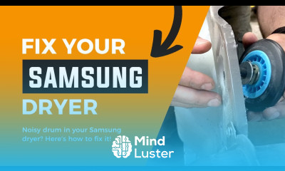 Samsung Dryer Repair Noisy Drum Roller Replacement DC97 16782A