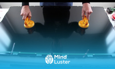 Removing an LCD LED TV Panel with Suction Cups How To Remove Broken Screen