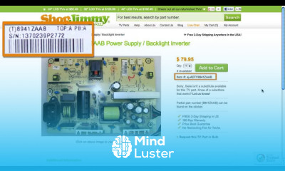 TV Part Number Identification Guide for Insignia Dynex Power Supply Unit PSU Boards