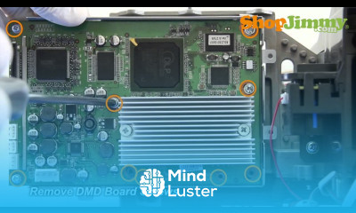 Mitsubishi TV DLP Chip Removal How to Remove DMD Board from DLP TV White Black Dots