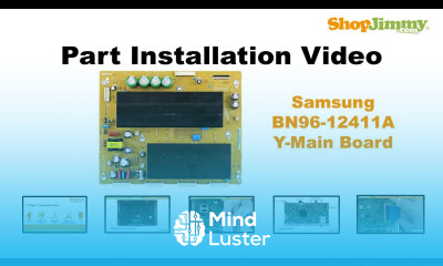 Samsung Plasma TV With No Picture Repair Y Main board Buffer Board Replacement Tutorial