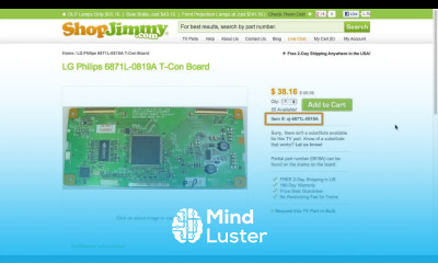 LCD Help Part Number Identification TV Repair Guide for LG Philips Timing Control T Con Boards