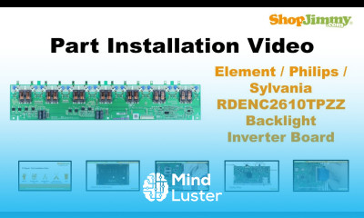 Element Philips Sylvania RDENC2610TPZZ Backlight Inverter Boards Replacement Guide for LCD TV Repair