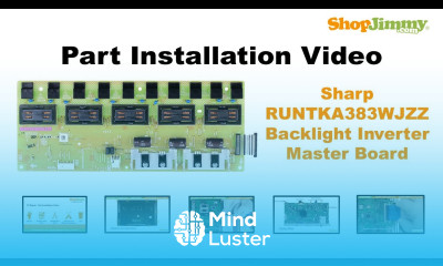 Easy Sharp RUNTKA383WJZZ Backlight Inverter Master Boards Replacement Guide for LCD TV Repair