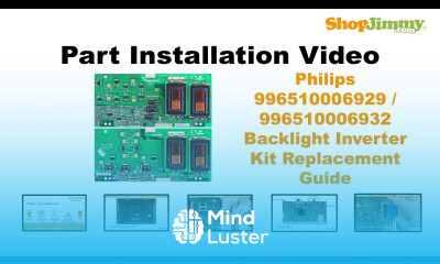 LCD TV Repair Philips 996510006929 996510006932 Backlight Inverter Kit Replacement Guide