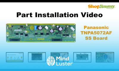 Panasonic TNPA5072AF SS Boards Replacement Guide for Sanyo Plasma TV Repair