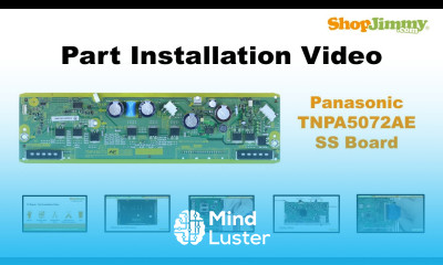 Panasonic TNPA5072AE SS Boards Replacement Guide for Sanyo Plasma TV Repair