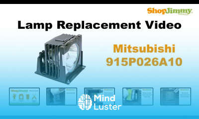Mitsubishi 915P026A10 Lamp Replacement Guide for DLP TV