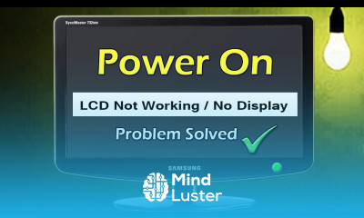 LCD Power On No Display Black Screen Problem Solved Fault repair Technical Adan