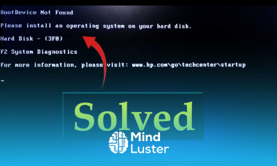 How to Fix Boot Device Not Found Hard Disk 3F0 Error Solution for both issue HP Laptop