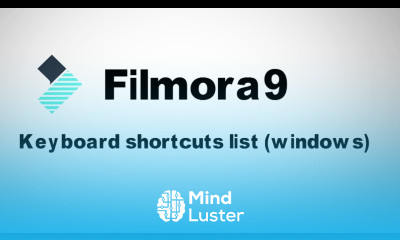Filmora9 All Shortcuts Keys do you know them all Technical Adan