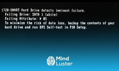 1720 smart hard drive detects imminent failure The risk of data loss how to fix it Solved 100