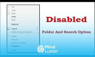 How to Enable or Disable Folder Options in Windows 100 working technical adan