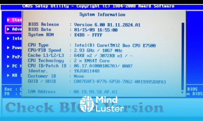HOW TO CHECK THE BIOS VERSION Find BIOS Version technical adan