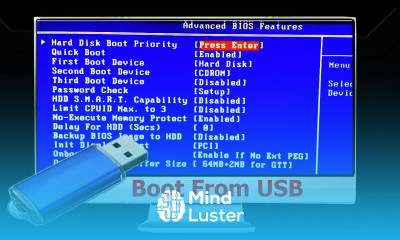 Learn How to boot from USB drive Set boot order in the BIOS - Mind Luster