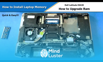 How to Install Laptop Memory How to Upgrade Laptop RAM Dell Latitude E6420 Quick Easy