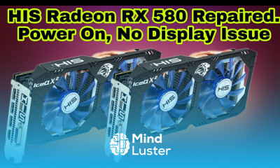 How to Fix RX GPU card Repairing Power On Fan sping No Display Issue solve