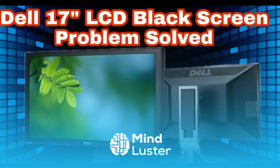 Dell 17 inch monitar LCD Black Screen Problem Solved