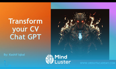 Transform your CV using Chat GPT Create a Free CV Resume in 5 Mins using ChatGpt