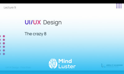 UI UX Design Lecture 9 Crazy 8 Fast Sketching Design Excercise