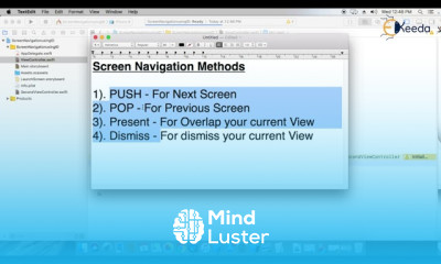 Navigation using Storyboard ID with PUSH POP Present and Dismiss