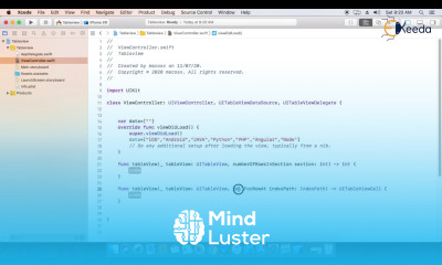 Tableview Application
