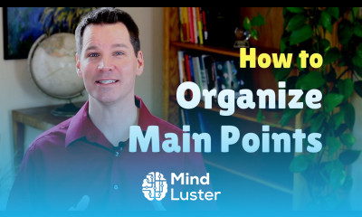 How to Organize Main Points of a Presentation