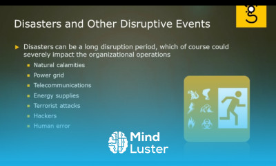 28 BCP Disasters and other Disruptive Events