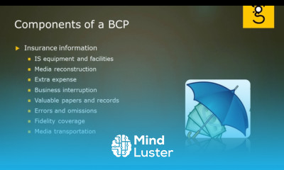 31 BCP Components and Testing