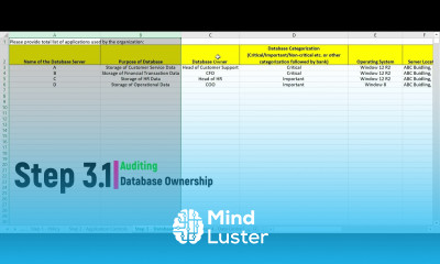 Lecture 6 Step 3 1 Auditing Database Ownership