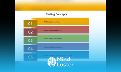 CRISC Lecture Video 3 2 Risk Response Options