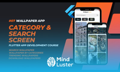 PART 7 Category Search Screen Wallpaper App In Flutter Flutter 3 x App Development Course