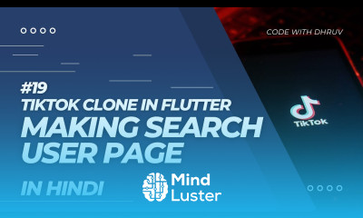 HINDI 19 Making Search User Functionality TikTok Clone In Flutter Flutter Tutorial In Hindi