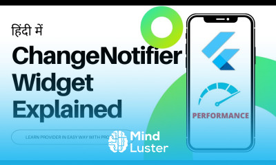 HINDI 04 ChangeNotifier Provider Widget ChangeNotifier Explained Flutter Provider