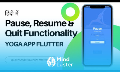 HINDI 24 Pause Resume And Quit Functionality Yoga App Flutter In Hindi