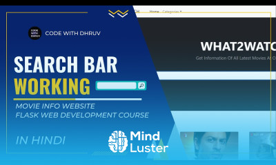 HINDI 05 Search Bar Working Movie Info Website Flask Web Development Course In Hindi