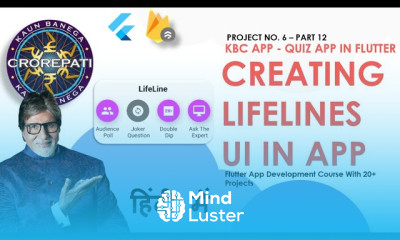 HINDI 12 Creating Lifelines UI In KBC App Flutter KBC Quiz App Tutorial In Hindi