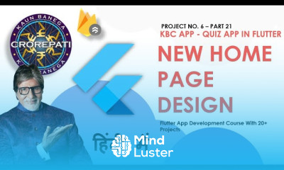 HINDI 21 New Home Page Design Flutter KBC Quiz App Tutorial In Hindi