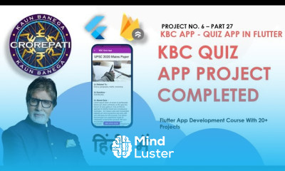 HINDI 27 KBC QUIZ APP PROJECT COMPLETED Flutter Tutorial For Beginners QuizApp