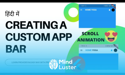 HINDI 07 Custom Animation App Bar App bar with scrolling animation Yoga App Flutter