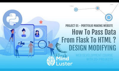 HINDI 4 How to pass data from flask to HTML Modify Design Using Flask Portfolio Maker Website