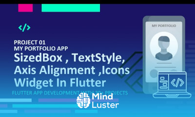 2 HINDI My Portfolio App in Flutter SizedBox Icons TextStyle Axis Alignment in Flutter