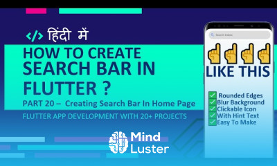 HINDI 20 How To Create Search Bar In Flutter Making Search Bar In Home Page Flutter Tutorial