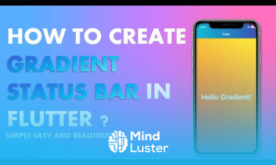 HINDI 24 How to make gradient status bar in flutter Gradient App Bar In Flutter
