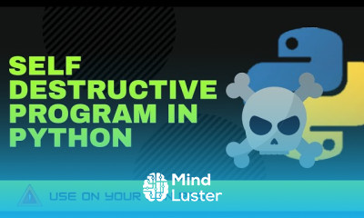 Self Destructive Program Using Python ️️ खुद को खत्म कर देने वाला प्रोग्राम️️