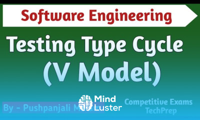 Lec 6 2 Testing Type Cycle Model V Model in software Engineering in Hindi