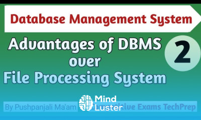 Learn Lec 1 2 Advantage of DBMS over File processing System in Hindi ...